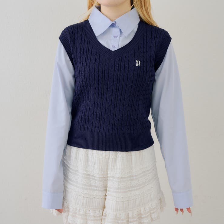 シャツ+ニットベストドッキングプルオーバー | RMAF　NICE CLAUP / OLIVE des OLIVE | 詳細画像64 