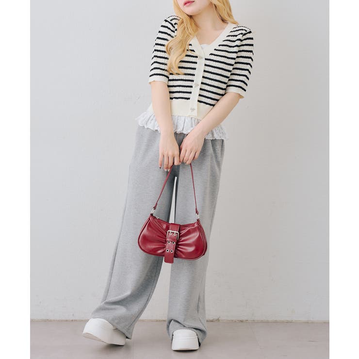 裾レースベビーケーブル半袖ニット | RMAF　NICE CLAUP / OLIVE des OLIVE | 詳細画像23 