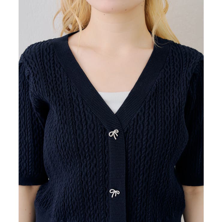 裾レースベビーケーブル半袖ニット | RMAF　NICE CLAUP / OLIVE des OLIVE | 詳細画像41 