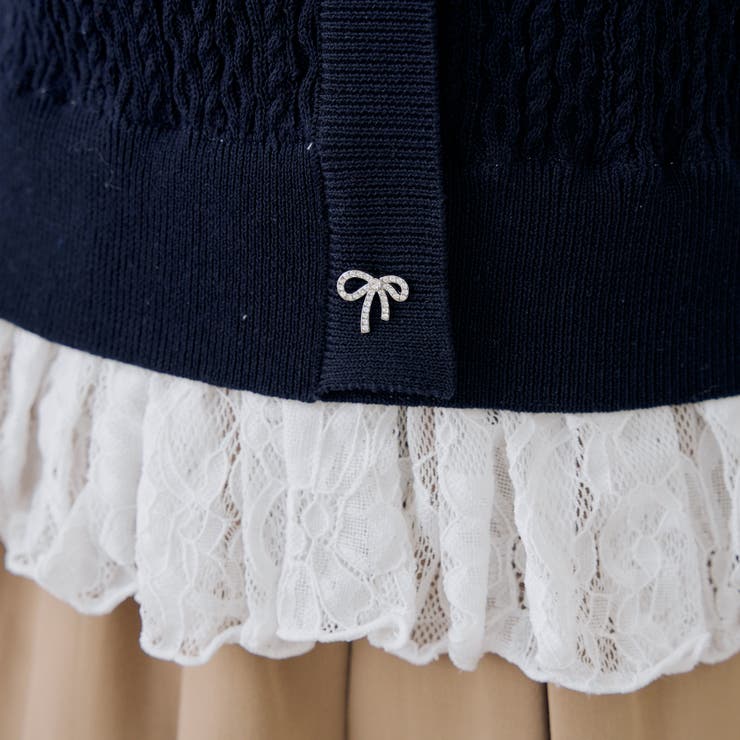 裾レースベビーケーブル半袖ニット | RMAF　NICE CLAUP / OLIVE des OLIVE | 詳細画像42 