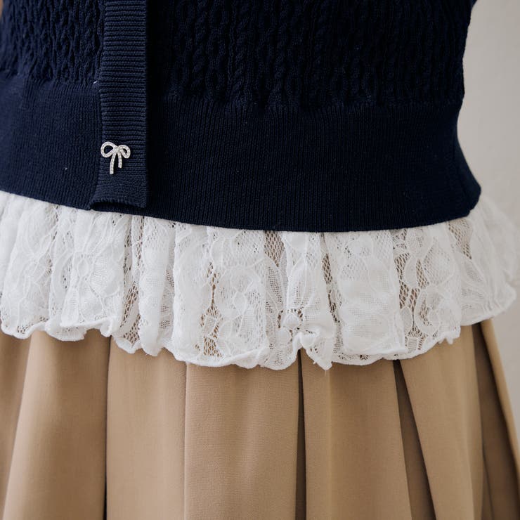 裾レースベビーケーブル半袖ニット | RMAF　NICE CLAUP / OLIVE des OLIVE | 詳細画像44 