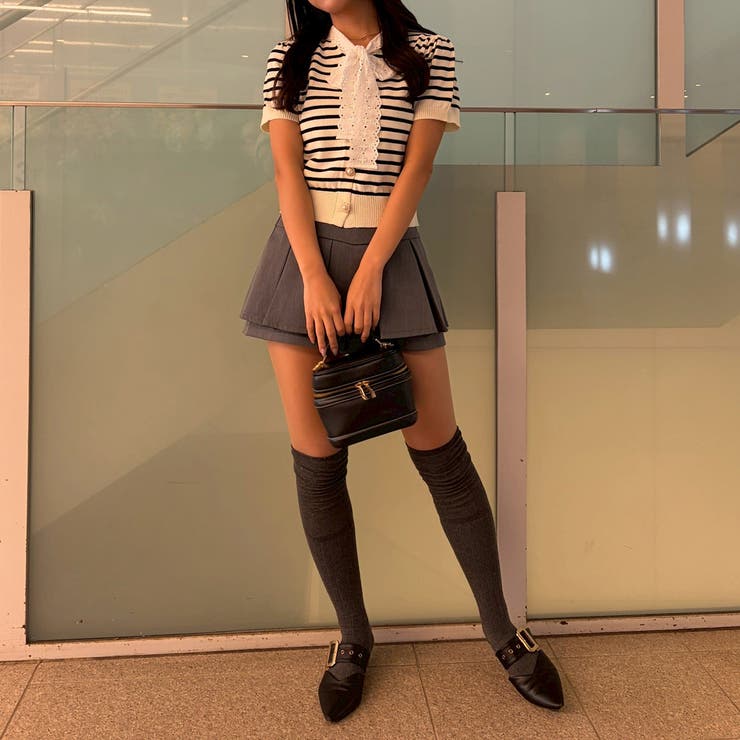 レースボウタイ半袖ニット | RMAF　NICE CLAUP / OLIVE des OLIVE | 詳細画像14 