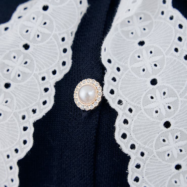 レースボウタイ半袖ニット | RMAF　NICE CLAUP / OLIVE des OLIVE | 詳細画像18 