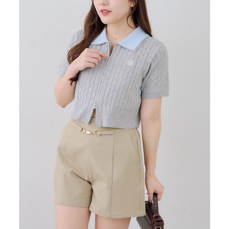 2枚衿ダブルジップカーディガン | RMAF　NICE CLAUP / OLIVE des OLIVE | 詳細画像17 