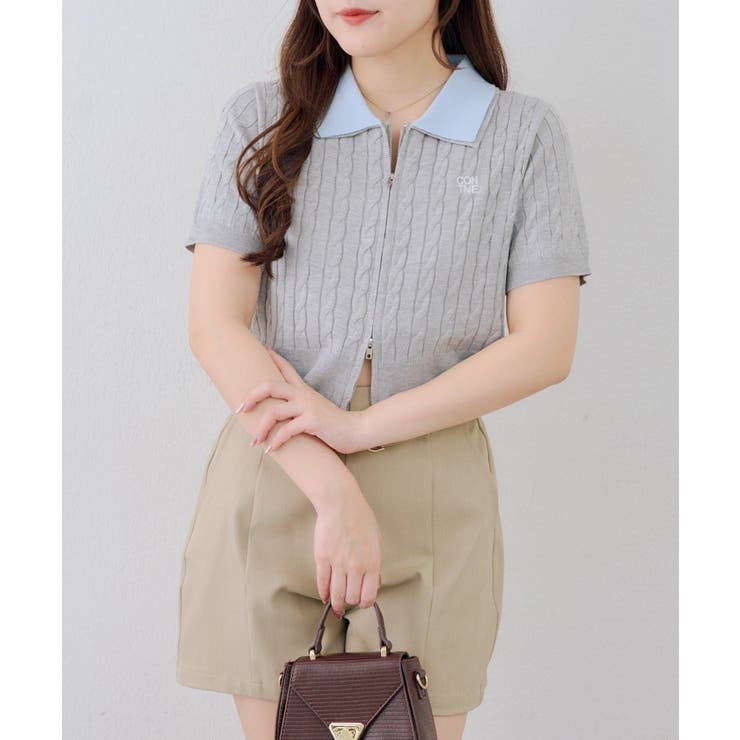 2枚衿ダブルジップカーディガン | RMAF　NICE CLAUP / OLIVE des OLIVE | 詳細画像23 