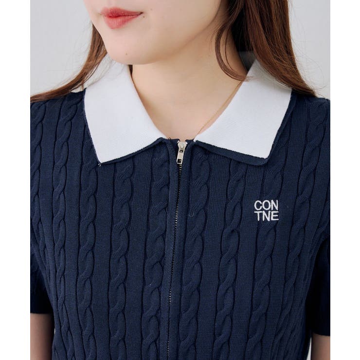 2枚衿ダブルジップカーディガン | RMAF　NICE CLAUP / OLIVE des OLIVE | 詳細画像34 