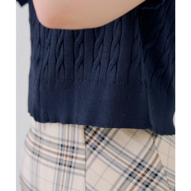 2枚衿ダブルジップカーディガン | RMAF　NICE CLAUP / OLIVE des OLIVE | 詳細画像37 