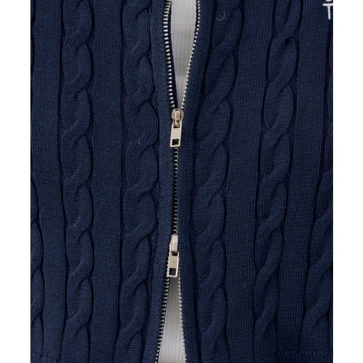 2枚衿ダブルジップカーディガン | RMAF　NICE CLAUP / OLIVE des OLIVE | 詳細画像38 