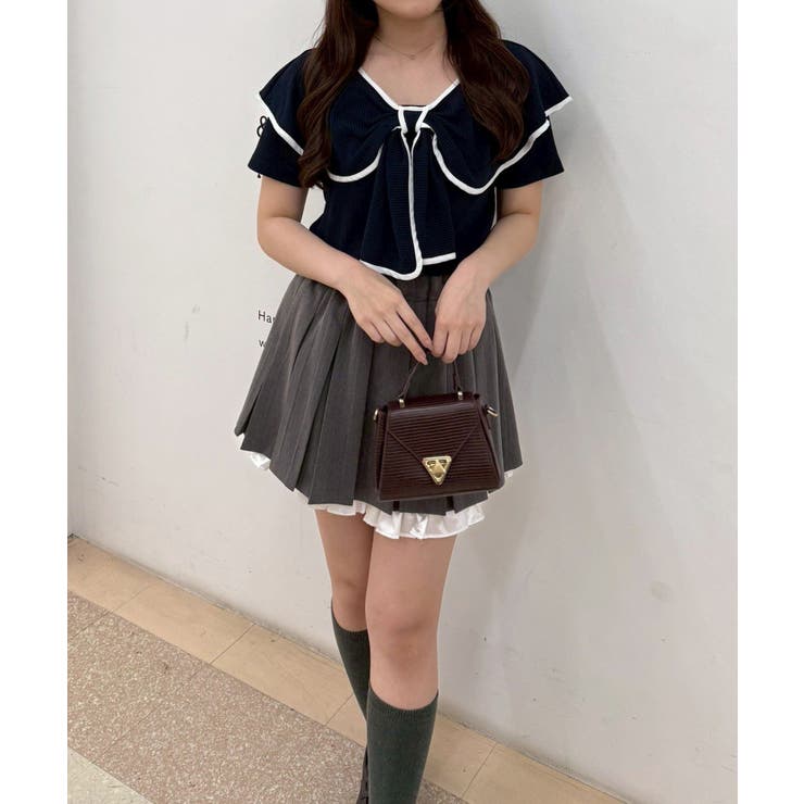 半袖リボントップス | RMAF　NICE CLAUP / OLIVE des OLIVE | 詳細画像13 