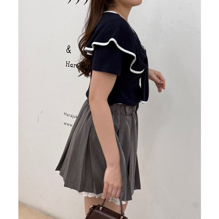 半袖リボントップス | RMAF　NICE CLAUP / OLIVE des OLIVE | 詳細画像14 