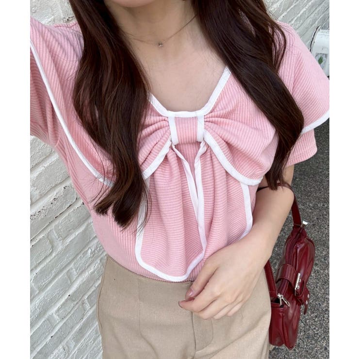 半袖リボントップス | RMAF　NICE CLAUP / OLIVE des OLIVE | 詳細画像17 