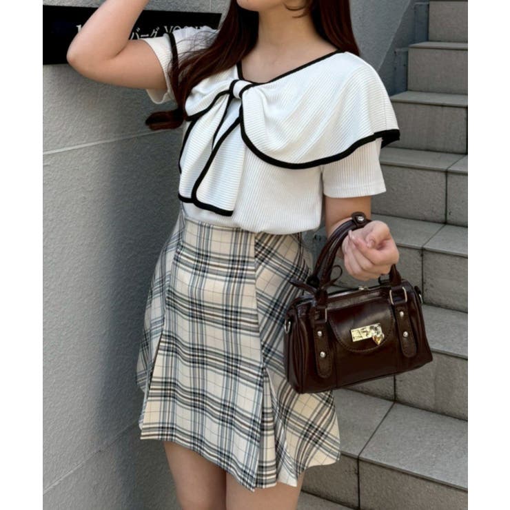 半袖リボントップス | RMAF　NICE CLAUP / OLIVE des OLIVE | 詳細画像3 