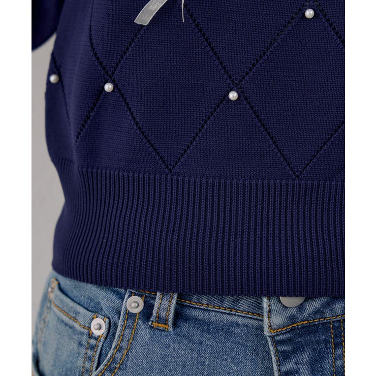 オーガンちびリボン半袖ニット | RMAF　NICE CLAUP / OLIVE des OLIVE | 詳細画像5 