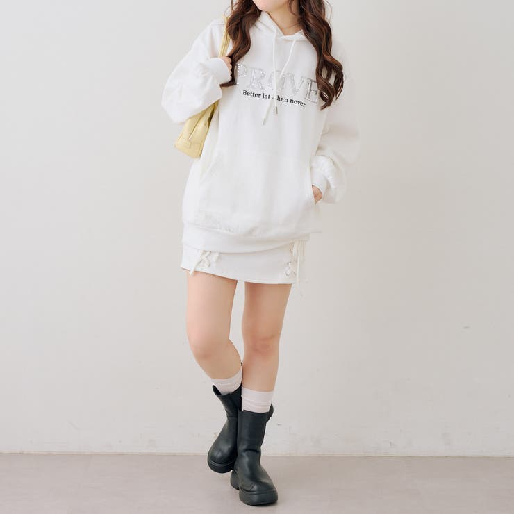 スパンコールロゴ裏起毛パーカー | RMAF　NICE CLAUP / OLIVE des OLIVE | 詳細画像11 