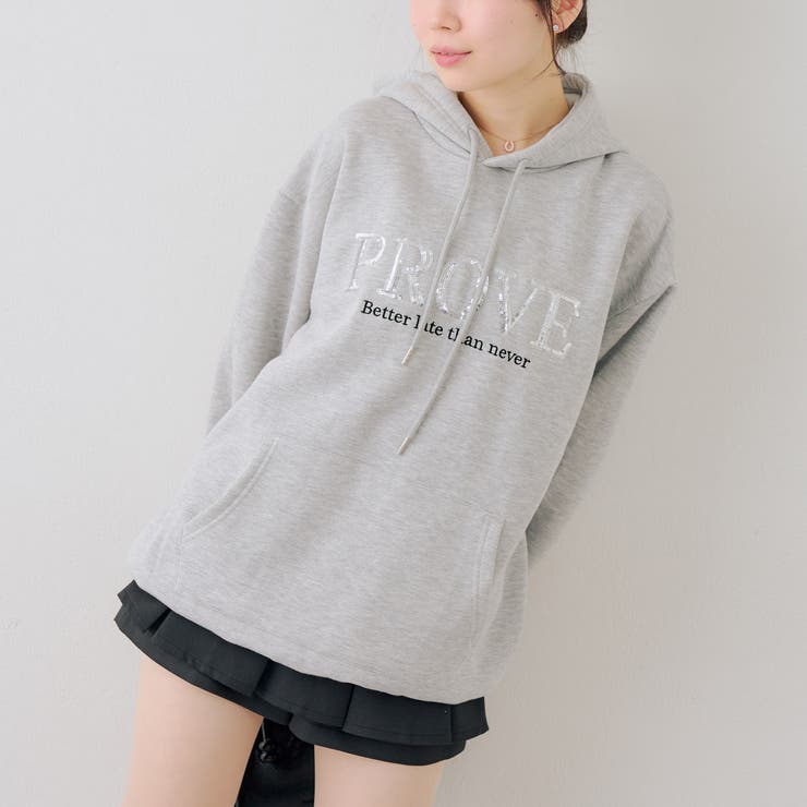 スパンコールロゴ裏起毛パーカー | RMAF　NICE CLAUP / OLIVE des OLIVE | 詳細画像16 