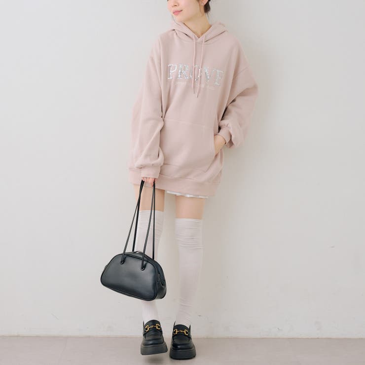 スパンコールロゴ裏起毛パーカー | RMAF　NICE CLAUP / OLIVE des OLIVE | 詳細画像6 