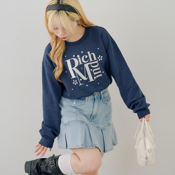 柄2 | キラキラ図案のアソートプルオーバー | NICE CLAUP / OLIVE des OLIVE　OUTLET