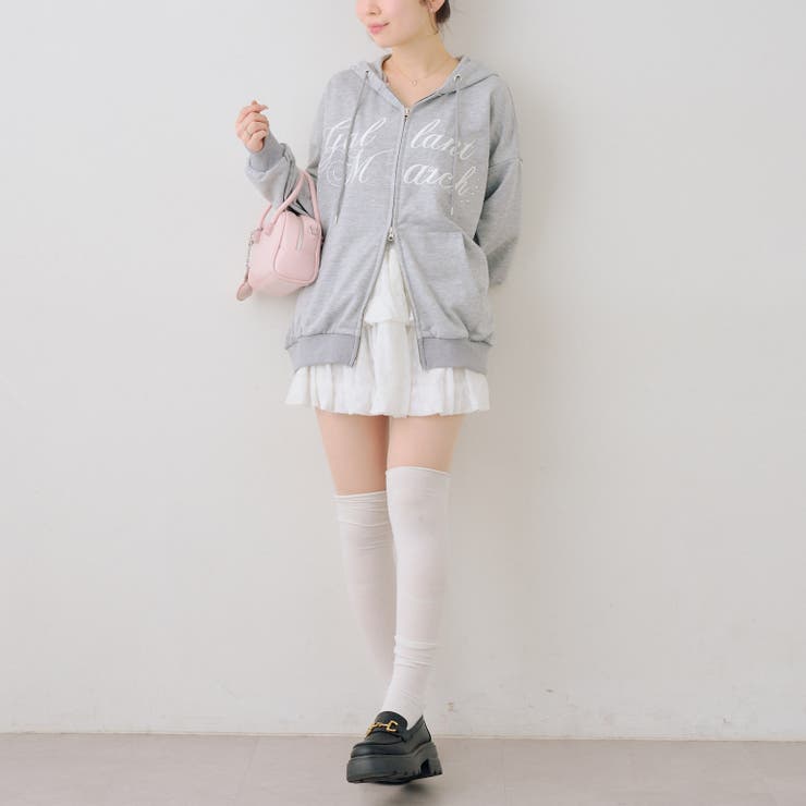 ロゴキラリラメ裏毛パーカー | RMAF　NICE CLAUP / OLIVE des OLIVE | 詳細画像7 