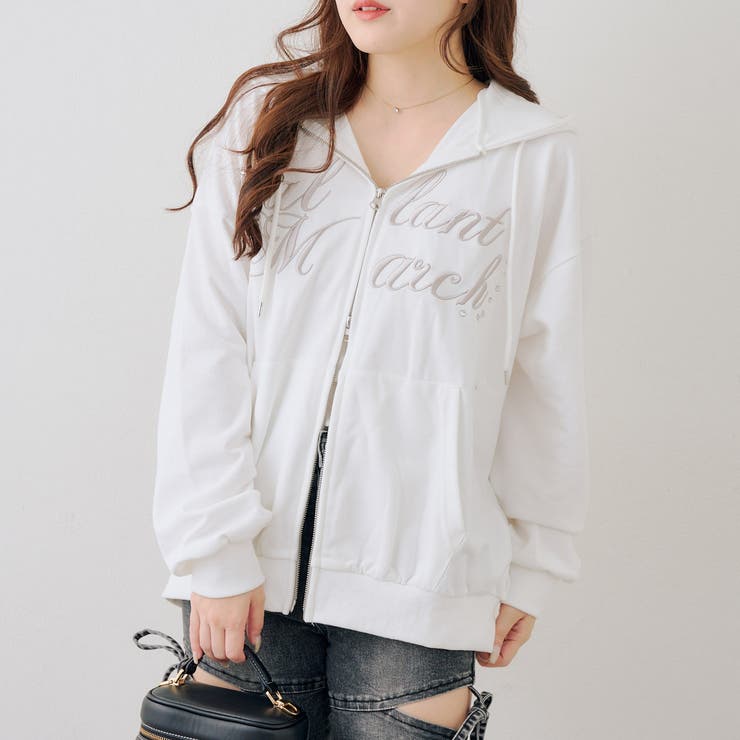 ロゴキラリラメ裏毛パーカー | RMAF　NICE CLAUP / OLIVE des OLIVE | 詳細画像28 