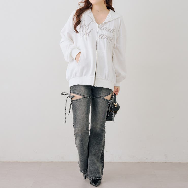 ロゴキラリラメ裏毛パーカー | RMAF　NICE CLAUP / OLIVE des OLIVE | 詳細画像31 