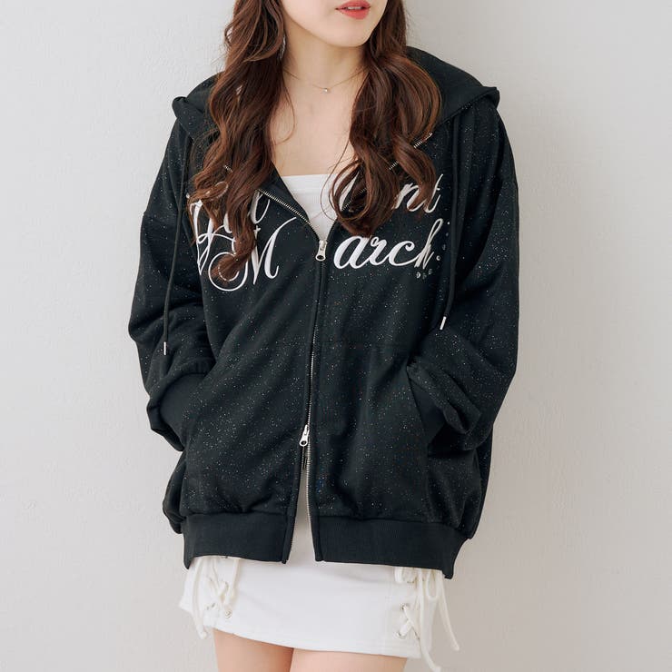 ロゴキラリラメ裏毛パーカー | RMAF　NICE CLAUP / OLIVE des OLIVE | 詳細画像35 