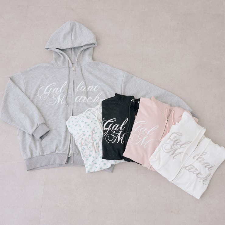 ロゴキラリラメ裏毛パーカー | RMAF　NICE CLAUP / OLIVE des OLIVE | 詳細画像2 