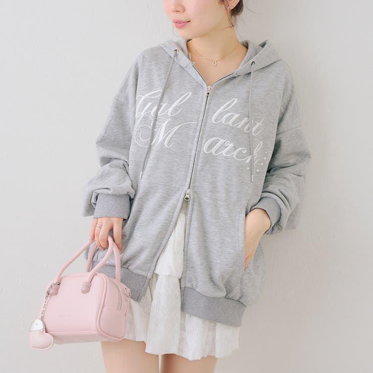 ロゴキラリラメ裏毛パーカー | RMAF　NICE CLAUP / OLIVE des OLIVE | 詳細画像4 