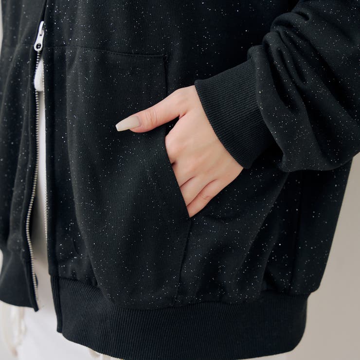 ロゴキラリラメ裏毛パーカー | RMAF　NICE CLAUP / OLIVE des OLIVE | 詳細画像52 