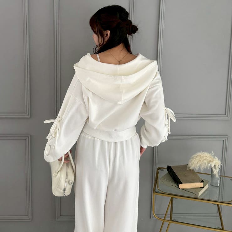 【セットアップ対応】ダンボールレースアップパーカー | RMAF　NICE CLAUP / OLIVE des OLIVE | 詳細画像34 