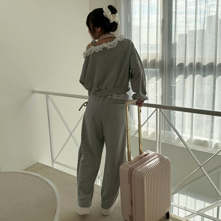 【丈の長さを選べる】ラメ裏毛ワンショルプルオーバー | RMAF　NICE CLAUP / OLIVE des OLIVE | 詳細画像11 