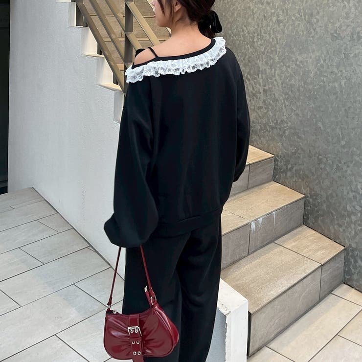 【丈の長さを選べる】ラメ裏毛ワンショルプルオーバー | RMAF　NICE CLAUP / OLIVE des OLIVE | 詳細画像20 