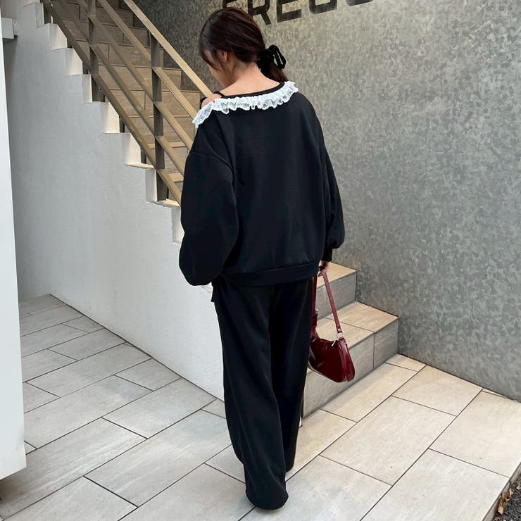 【丈の長さを選べる】ラメ裏毛ワンショルプルオーバー | RMAF　NICE CLAUP / OLIVE des OLIVE | 詳細画像21 