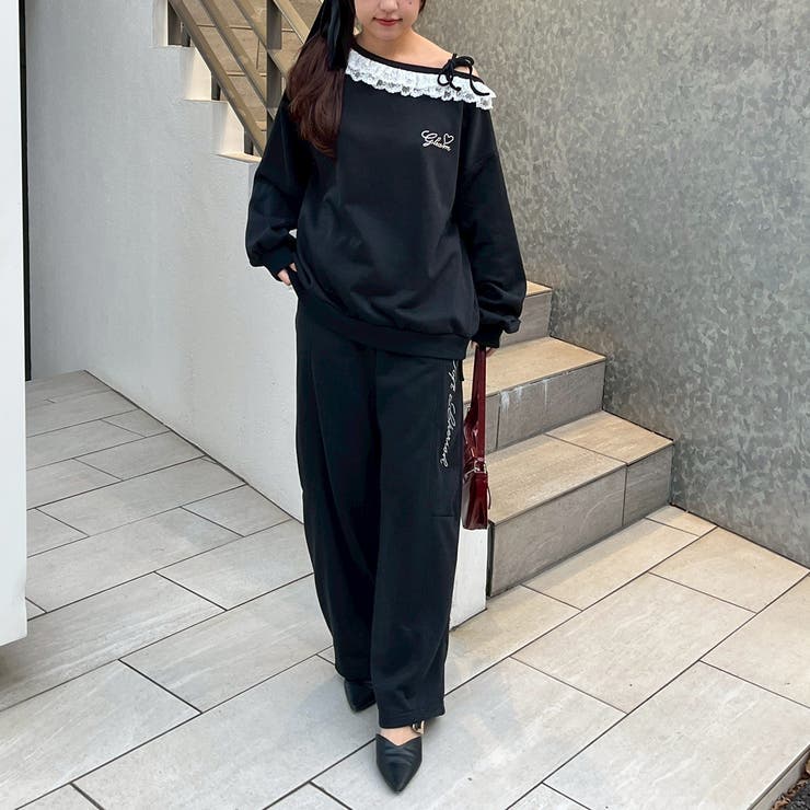 【丈の長さを選べる】ラメ裏毛ワンショルプルオーバー | RMAF　NICE CLAUP / OLIVE des OLIVE | 詳細画像23 