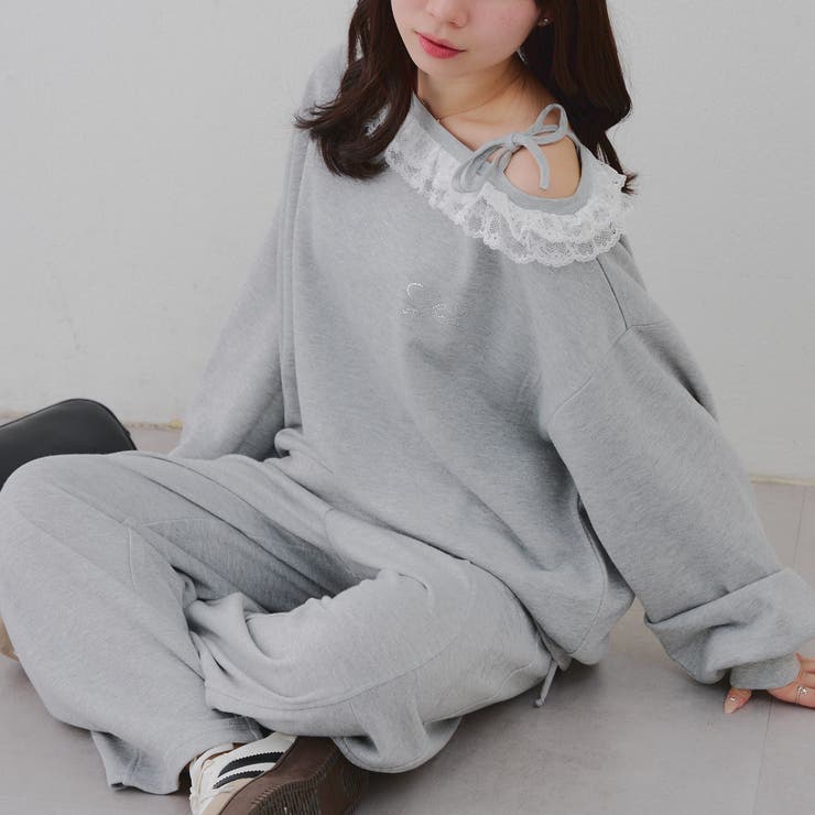 【丈の長さを選べる】ラメ裏毛ワンショルプルオーバー | RMAF　NICE CLAUP / OLIVE des OLIVE | 詳細画像39 