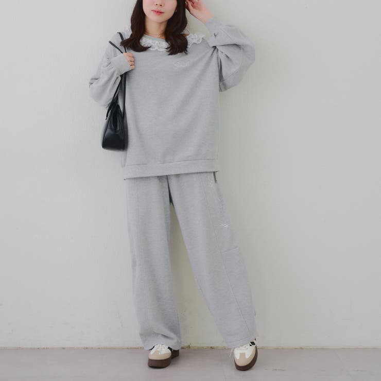 【丈の長さを選べる】ラメ裏毛ワンショルプルオーバー | RMAF　NICE CLAUP / OLIVE des OLIVE | 詳細画像43 