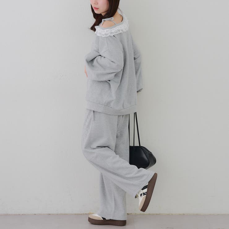 【丈の長さを選べる】ラメ裏毛ワンショルプルオーバー | RMAF　NICE CLAUP / OLIVE des OLIVE | 詳細画像45 