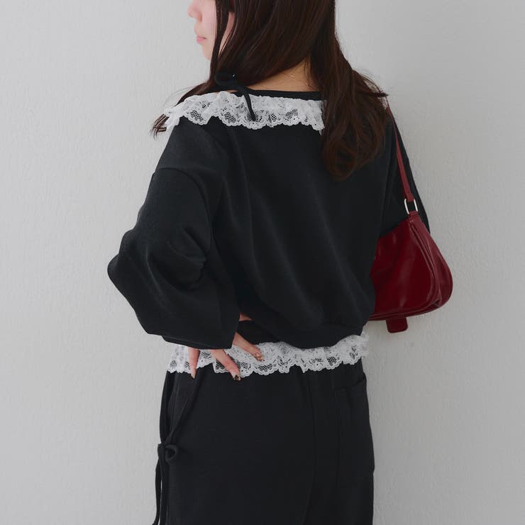 【丈の長さを選べる】ラメ裏毛ワンショルプルオーバー | RMAF　NICE CLAUP / OLIVE des OLIVE | 詳細画像49 