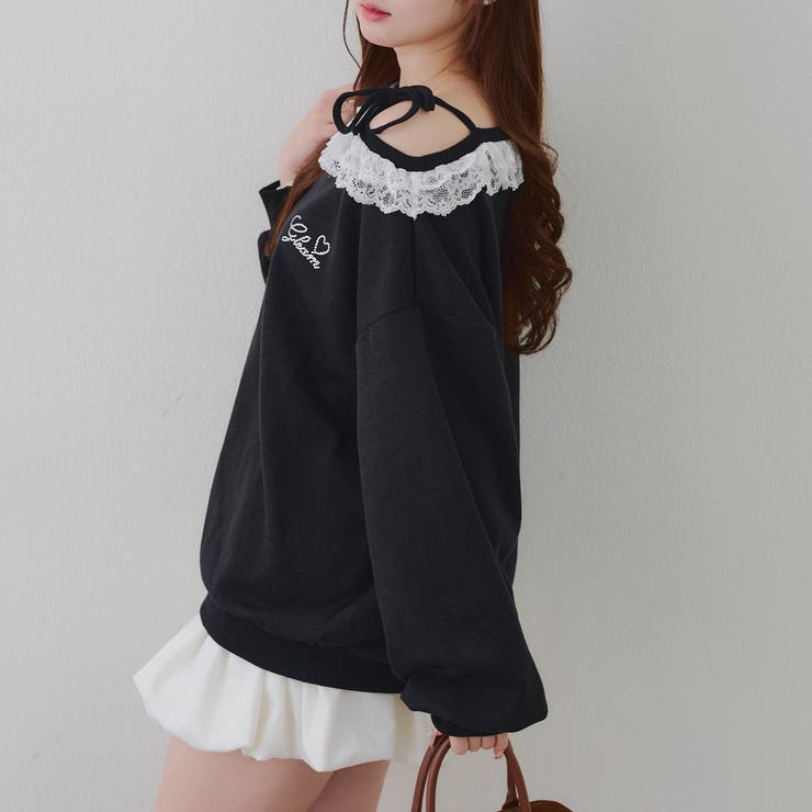 【丈の長さを選べる】ラメ裏毛ワンショルプルオーバー | RMAF　NICE CLAUP / OLIVE des OLIVE | 詳細画像57 