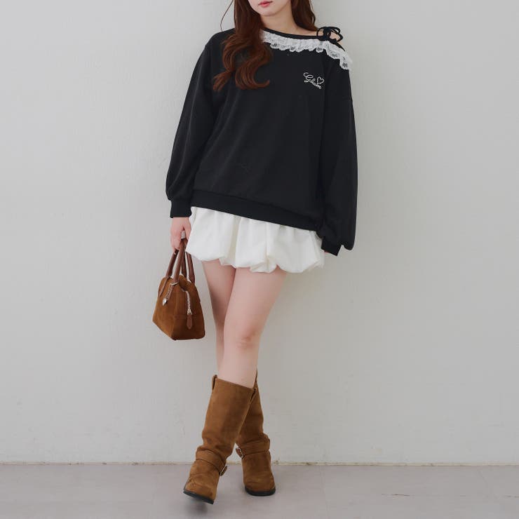 【丈の長さを選べる】ラメ裏毛ワンショルプルオーバー | RMAF　NICE CLAUP / OLIVE des OLIVE | 詳細画像59 