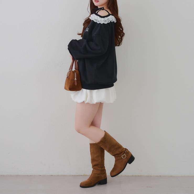 【丈の長さを選べる】ラメ裏毛ワンショルプルオーバー | RMAF　NICE CLAUP / OLIVE des OLIVE | 詳細画像60 