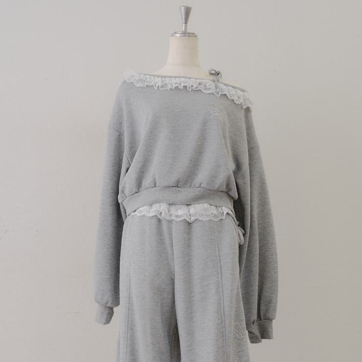 【丈の長さを選べる】ラメ裏毛ワンショルプルオーバー | RMAF　NICE CLAUP / OLIVE des OLIVE | 詳細画像61 