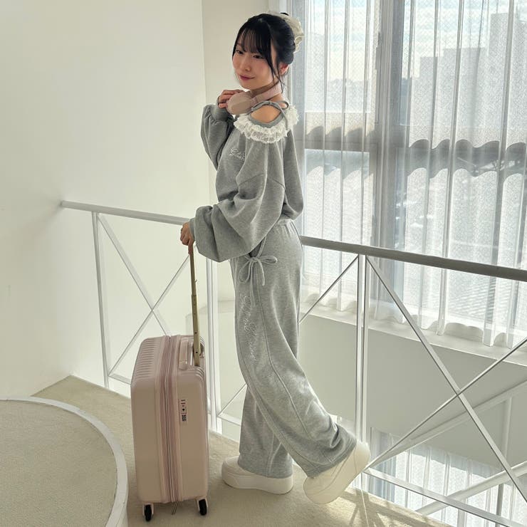 【丈の長さを選べる】ラメ裏毛ワンショルプルオーバー | RMAF　NICE CLAUP / OLIVE des OLIVE | 詳細画像5 