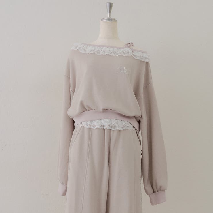 【丈の長さを選べる】ラメ裏毛ワンショルプルオーバー | RMAF　NICE CLAUP / OLIVE des OLIVE | 詳細画像63 