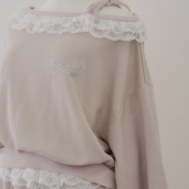 【丈の長さを選べる】ラメ裏毛ワンショルプルオーバー | RMAF　NICE CLAUP / OLIVE des OLIVE | 詳細画像64 