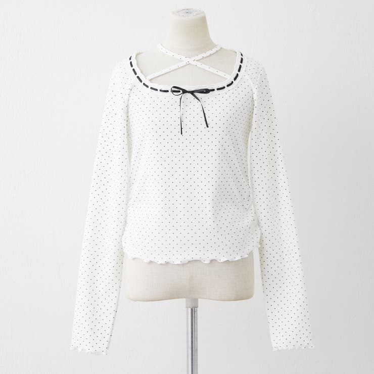 ドット | 衿レースリボンテレコトップス | RMAF　NICE CLAUP / OLIVE des OLIVE