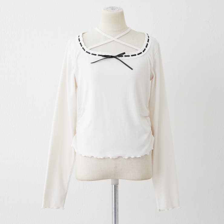 衿レースリボンテレコトップス | RMAF　NICE CLAUP / OLIVE des OLIVE | 詳細画像20 