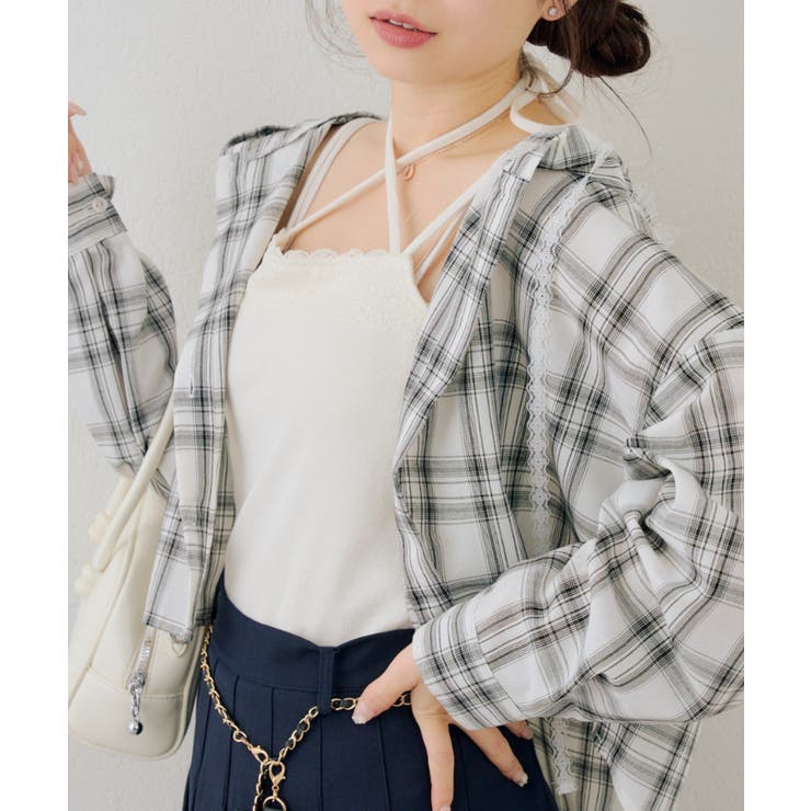 【4色展開】カップ付きマルチWAYキャミ | RMAF　NICE CLAUP / OLIVE des OLIVE | 詳細画像9 