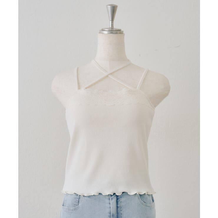 アイボリー | 【4色展開】カップ付きマルチWAYキャミ | RMAF　NICE CLAUP / OLIVE des OLIVE