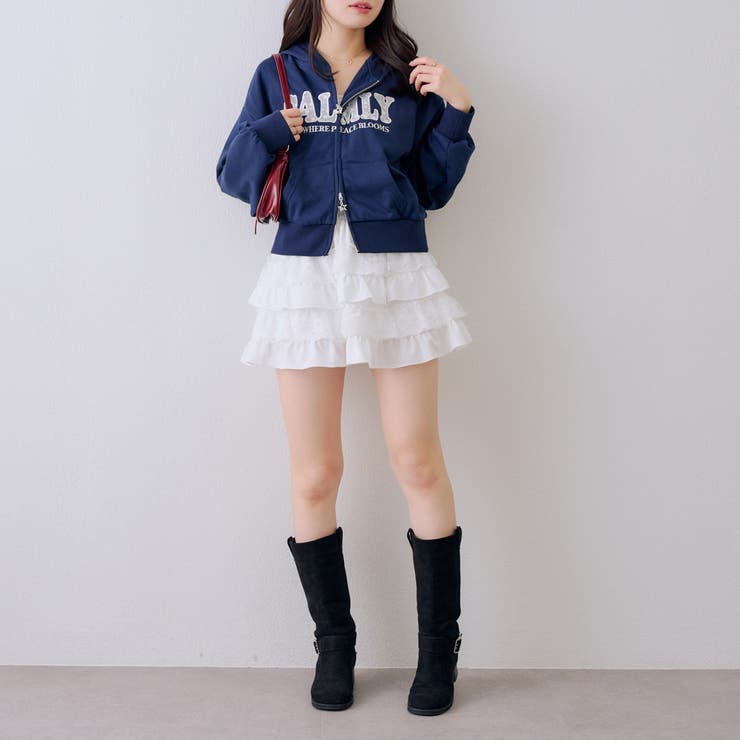 【丈の長さを選べる】レースロゴパーカー | NICE CLAUP / OLIVE des OLIVE　OUTLET | 詳細画像7 