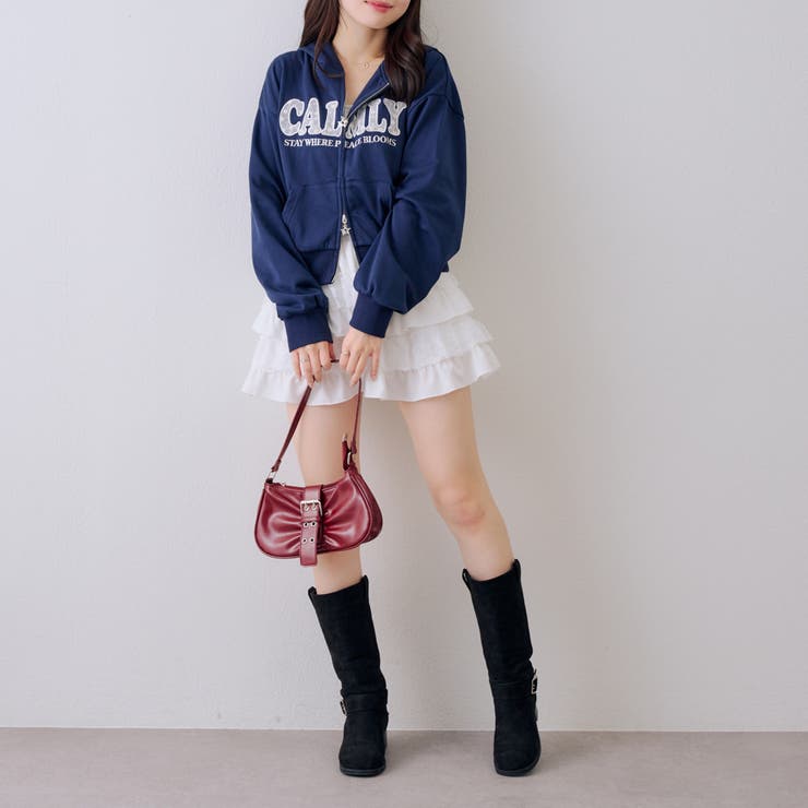 【丈の長さを選べる】レースロゴパーカー | NICE CLAUP / OLIVE des OLIVE　OUTLET | 詳細画像8 